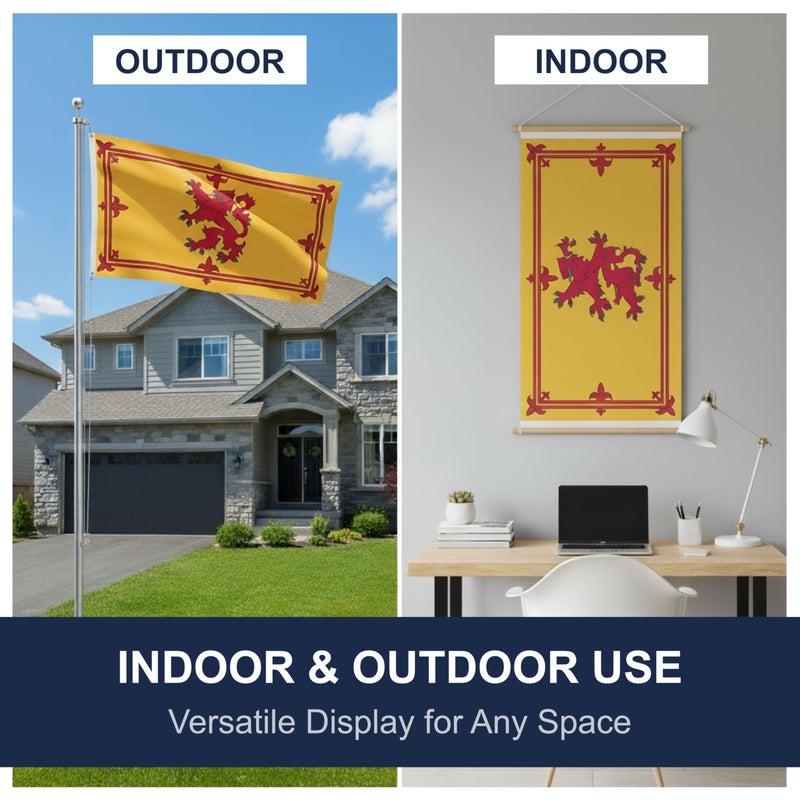 Shoe String King Scotland Lion Outdoor Flag - Large 3' x 5', Weather-Resistant Polyester - Image 3